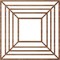 Ekena Millwork Raven Wood Fretwork Pierced Ceiling Medallion, Walnut, 28"OD x 10 1/4"ID x 3/8"T CMWP28X28X0375RAWA - alternate 4